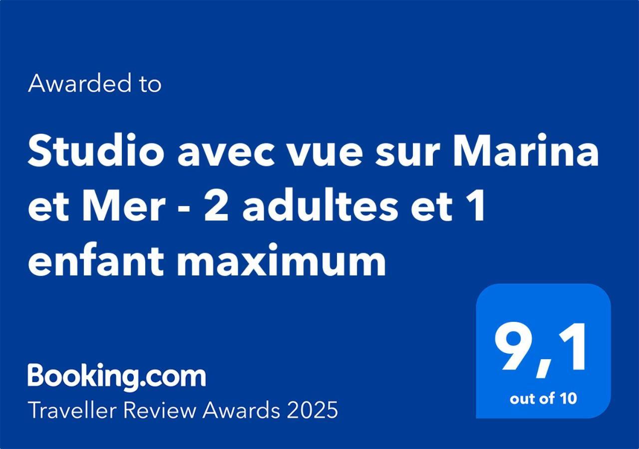 Studio Avec Vue Sur Marina Et Mer - 2 Adultes Et 1 Enfant Maximum Mandelieu Exteriör bild